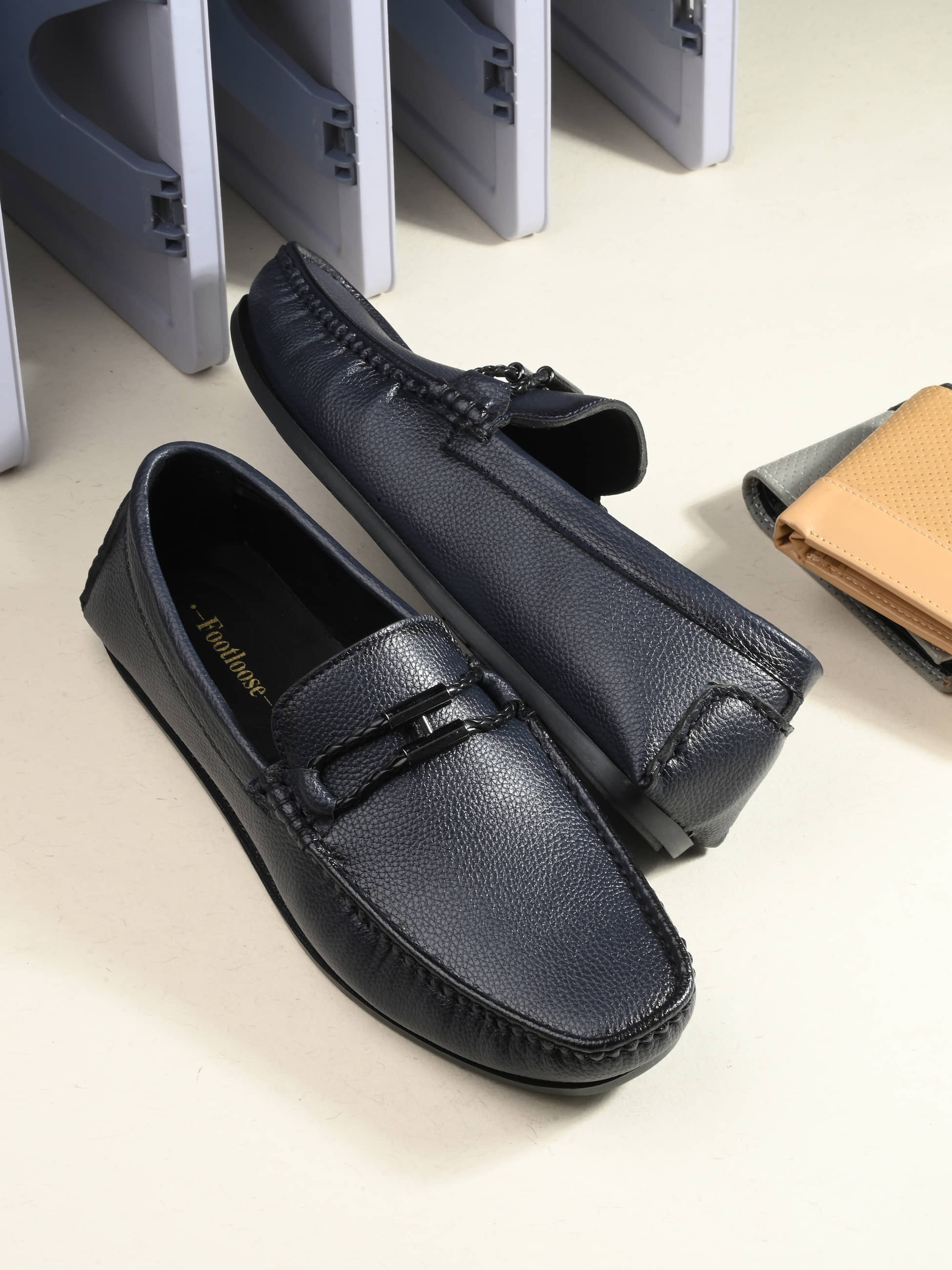 Footloose Blue Men's Slip on - Formal Shoes | Buy online on ZillyBuy