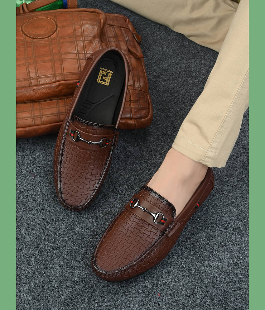 Footloose Brown Men's Slip on - Formal Shoes | Buy online on ZillyBuy