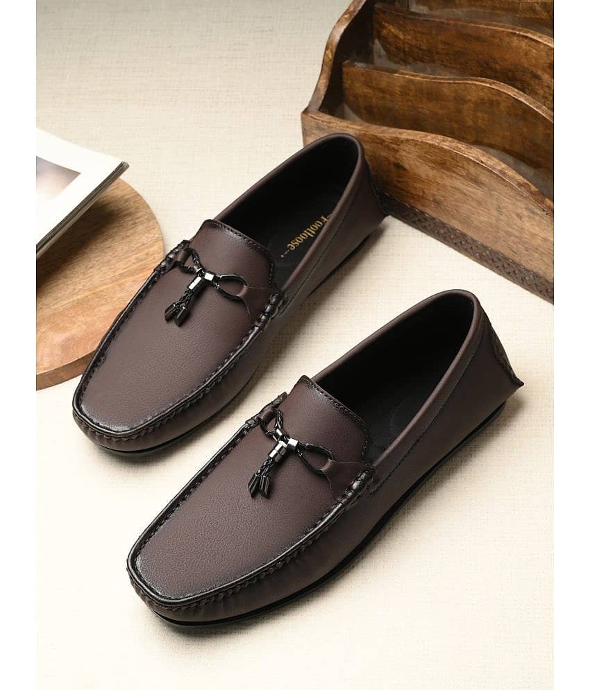 Footloose Brown Men's Slip on - Formal Shoes | Buy online on ZillyBuy