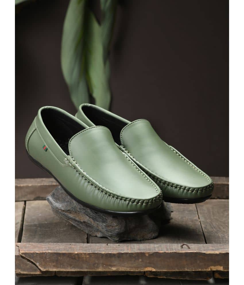 Footloose Green Men's Slip on - Formal Shoes | Buy online on ZillyBuy