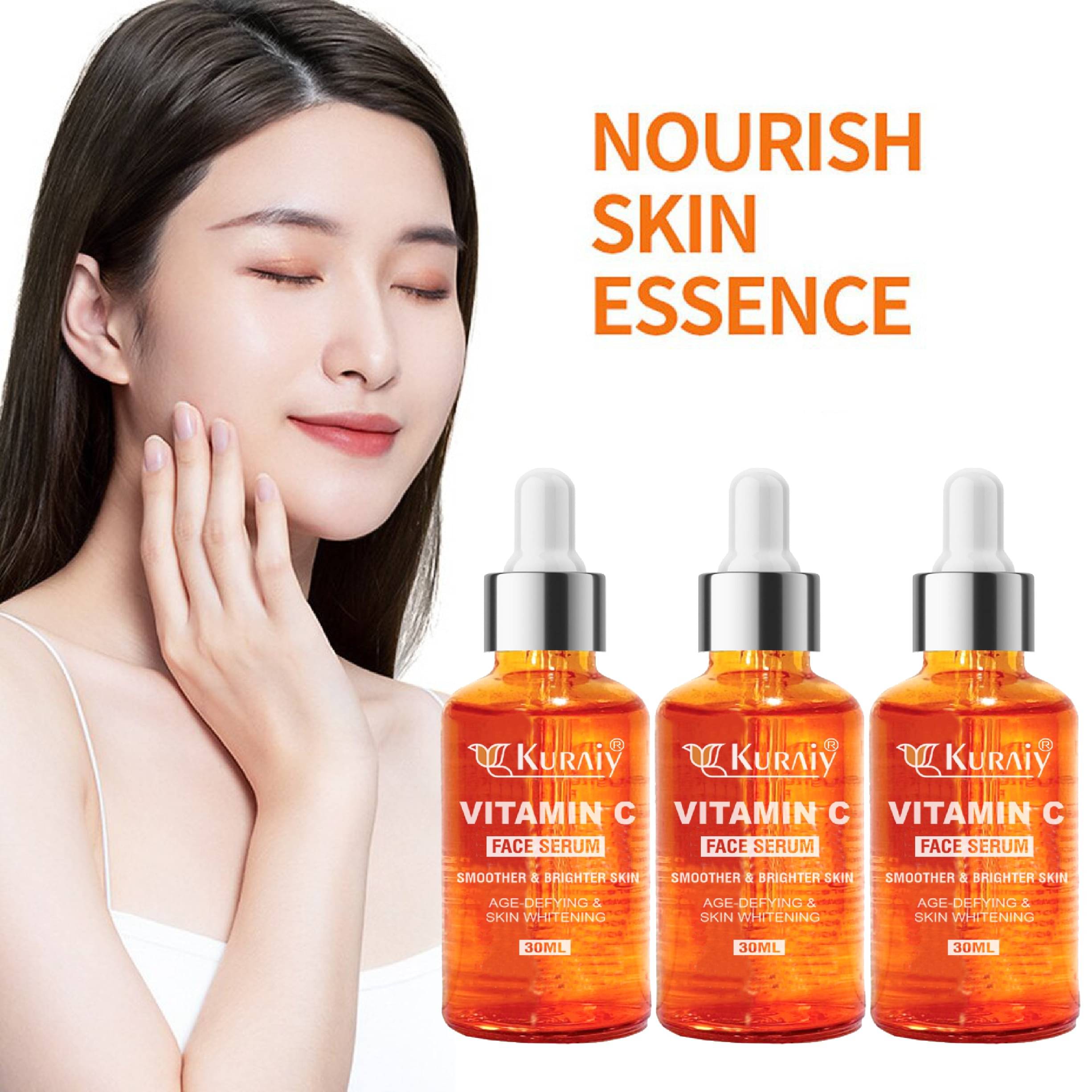 KURAIY Vitamin C Orange Face Serum For Radiant Glow For All Skin Type 30ml ( Pack of3 ) KURAIY Vitamin C Orange Face Serum For Radiant Glow For All Skin Type 30ml ( Pack of3 )