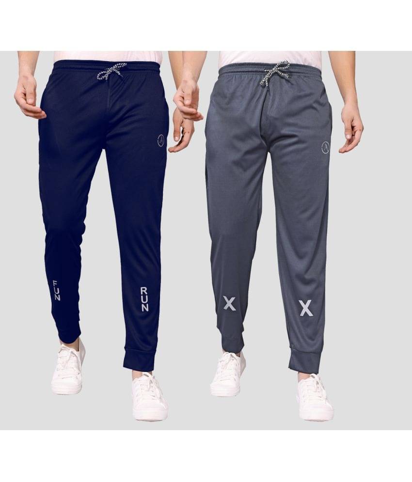 Kashvi Multicolor Lycra Men's Joggers ( Pack of 2 )     			Kashvi Multicolor Lycra Men's Joggers ( Pack of 2 )
