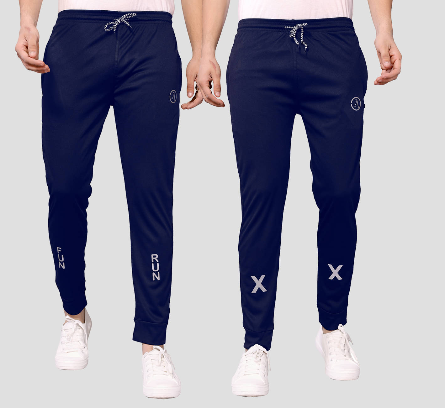 Kashvi Multicolor Lycra Men's Joggers ( Pack of 2 ) Kashvi Multicolor Lycra Men's Joggers ( Pack of 2 )