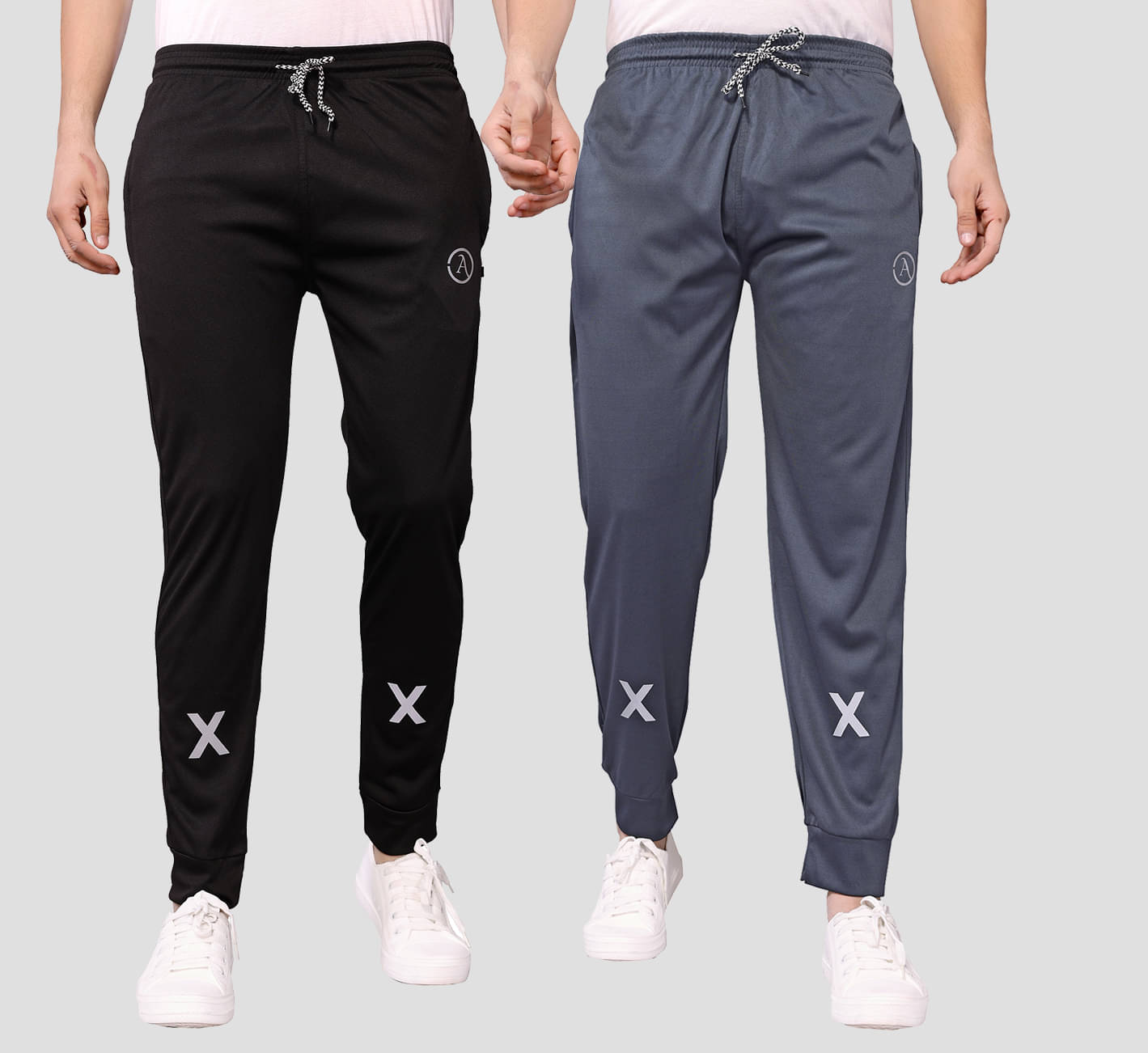 Kashvi Multicolor Lycra Men's Joggers ( Pack of 2 )     			Kashvi Multicolor Lycra Men's Joggers ( Pack of 2 )