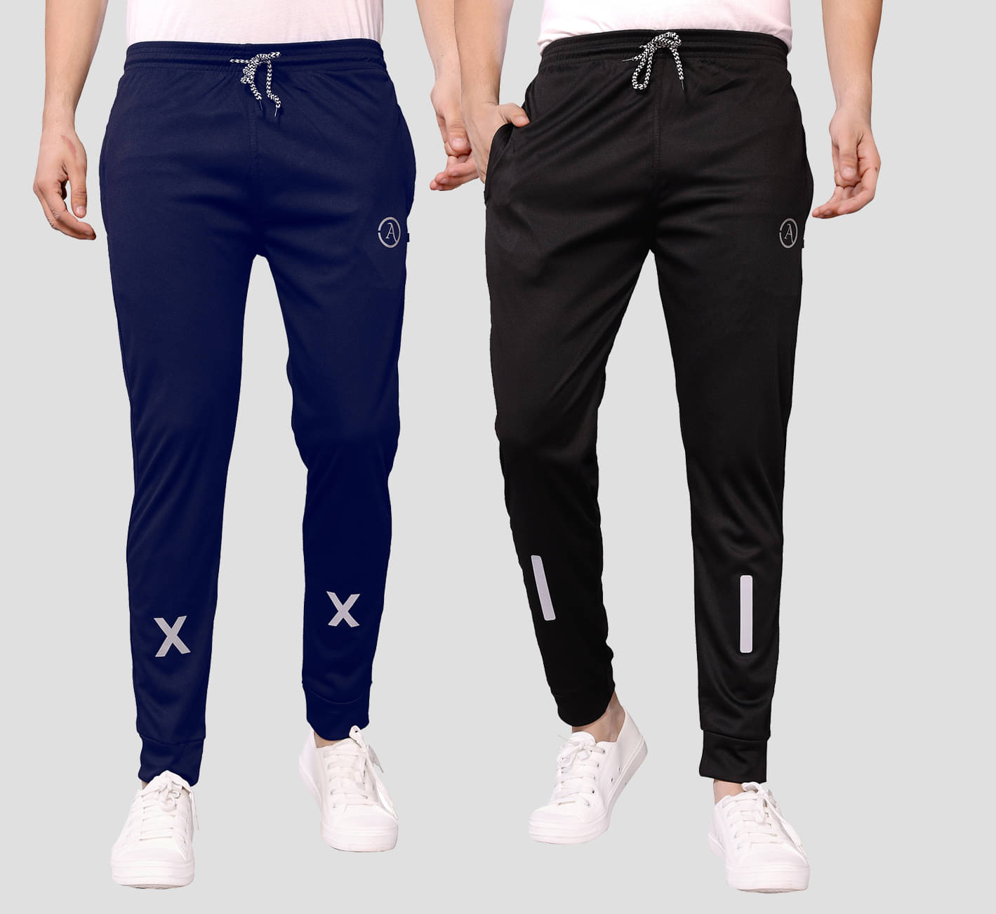 Kashvi Multicolor Lycra Men's Joggers ( Pack of 2 ) Kashvi Multicolor Lycra Men's Joggers ( Pack of 2 )