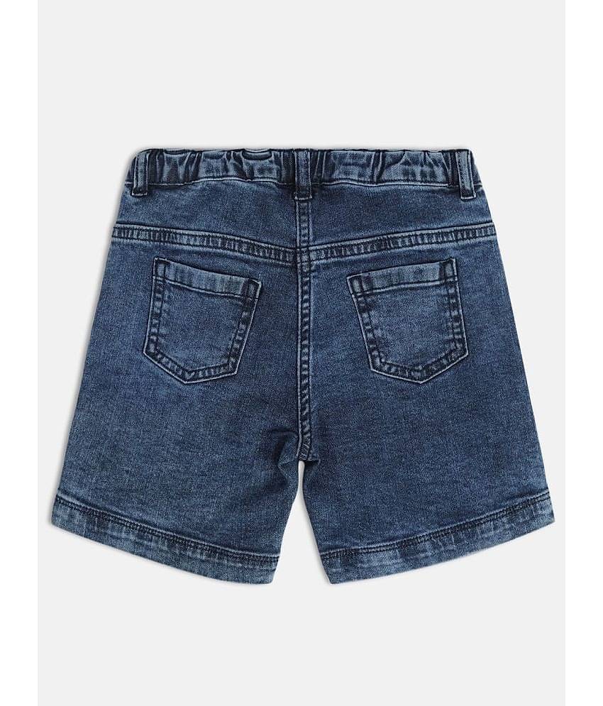 MINI KLUB Pack of 1 Girls Cotton Shorts ( Blue )