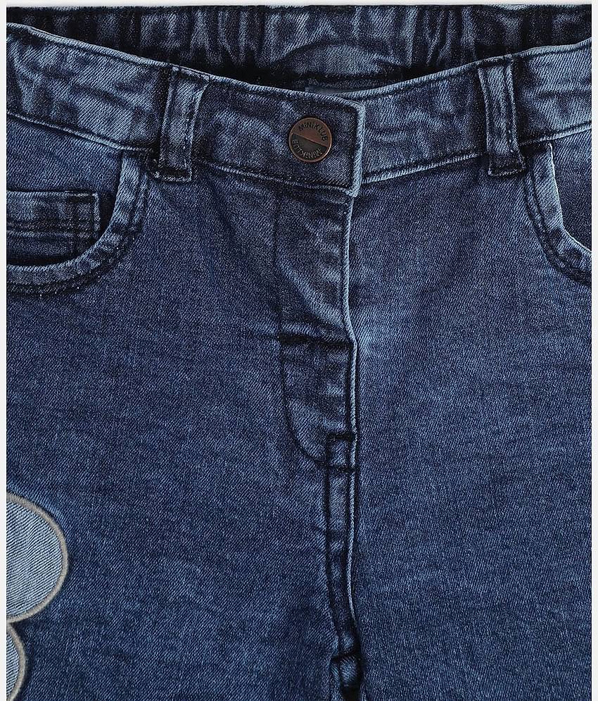 MINI KLUB Pack of 1 Girls Cotton Shorts ( Blue )