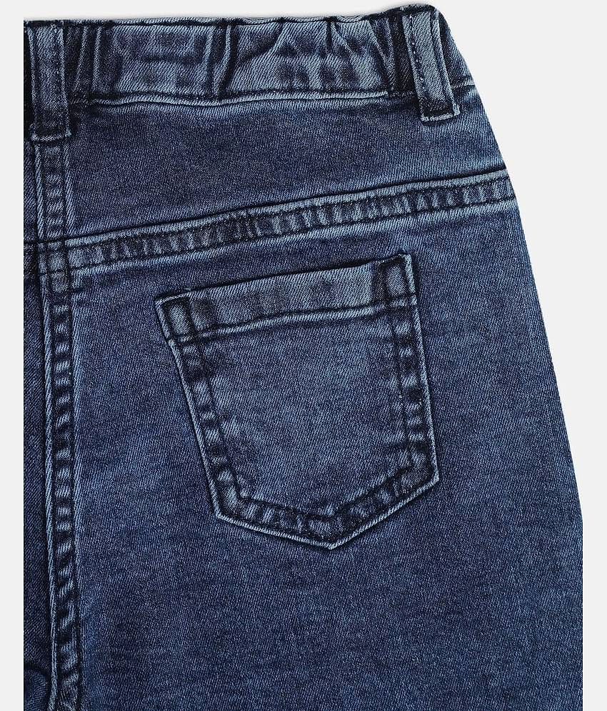 MINI KLUB Pack of 1 Girls Cotton Shorts ( Blue )