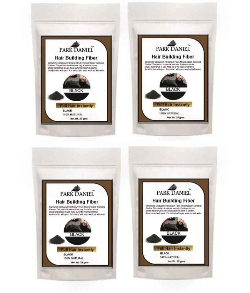 Park Daniel Hair Building Fiber Instant Fuller Hair Refill Pack (Black) 25 gm Pack of 4 Park Daniel Hair Building Fiber Instant Fuller Hair Refill Pack (Black) 25 gm Pack of 4