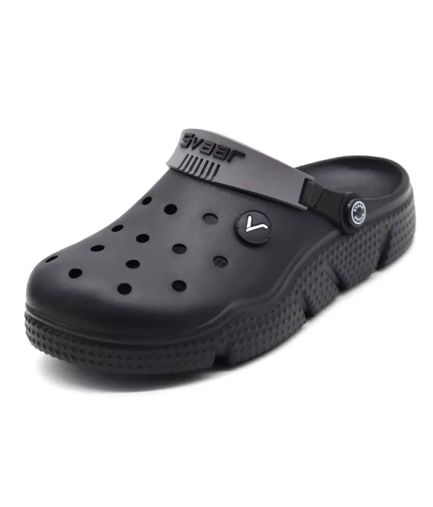     			Svaar - Black Men's Clogs