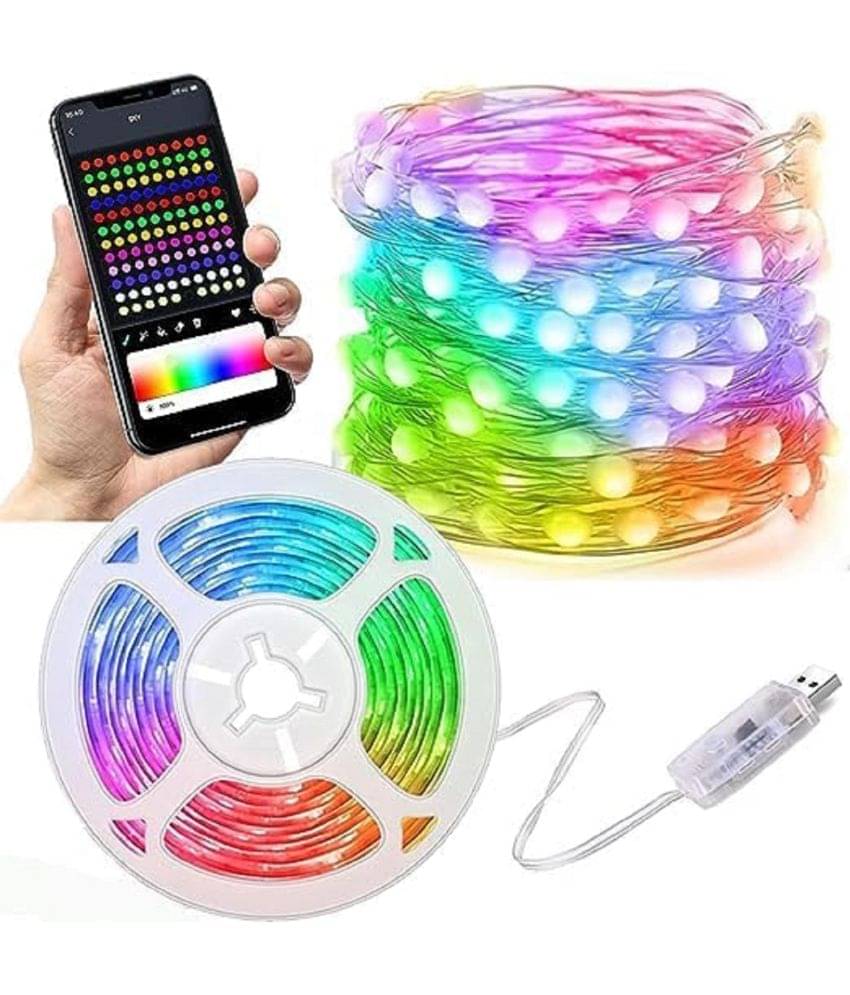     			VAIBHAVI Twenty 4X7 Multicolor 10 Mtr LED Strip ( Pack of 1 )