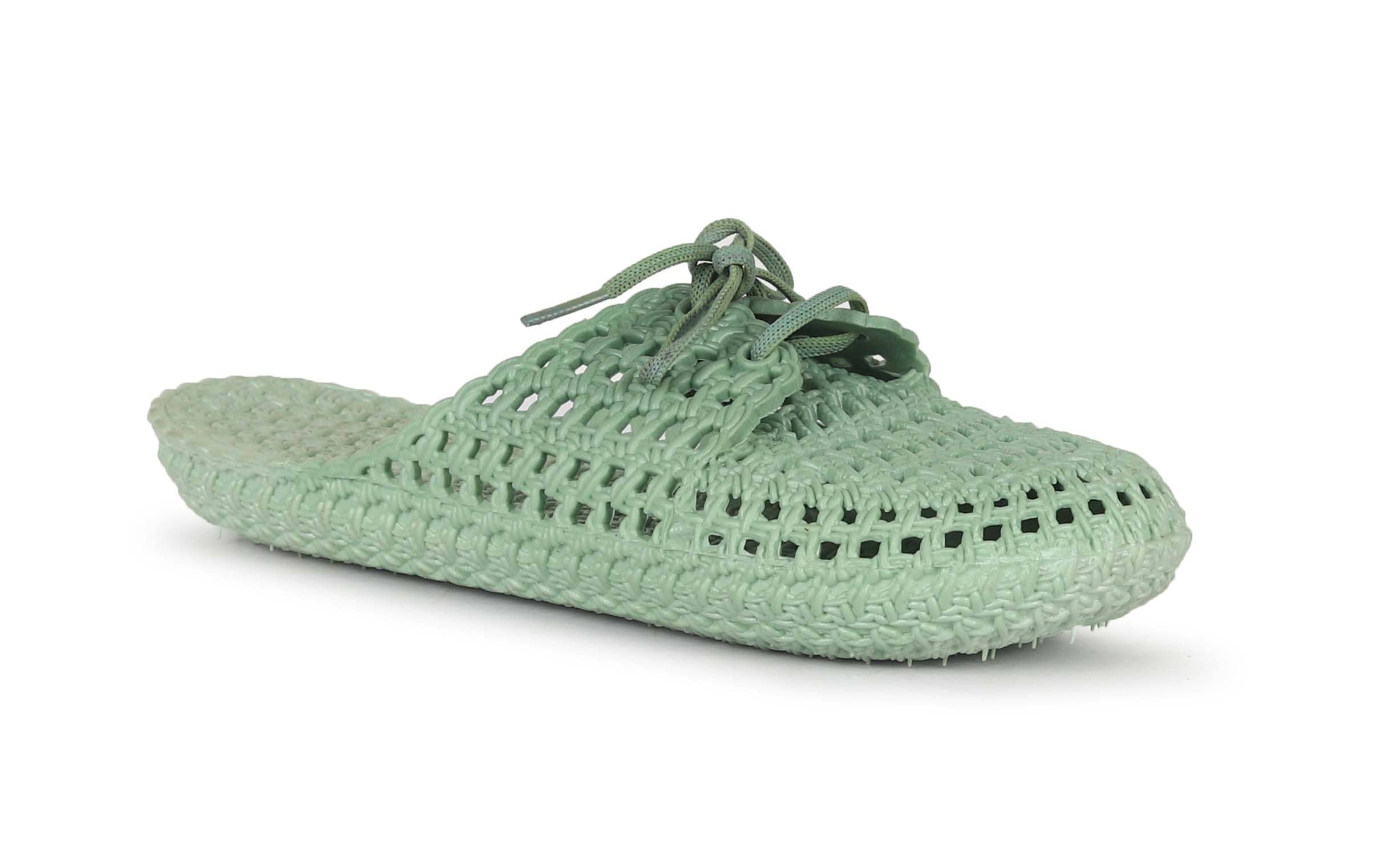 Aadi Lime Green Women's Toe Covered Flip Flop