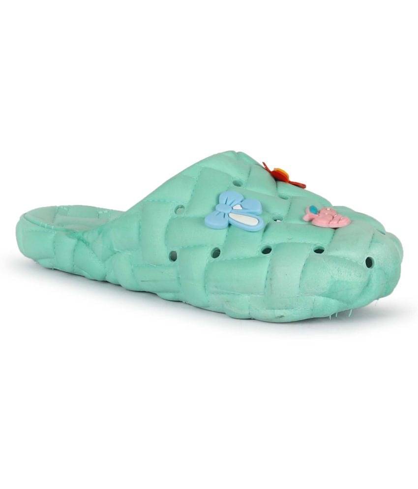     			Aadi Green Women's Toe Covered Flip Flop