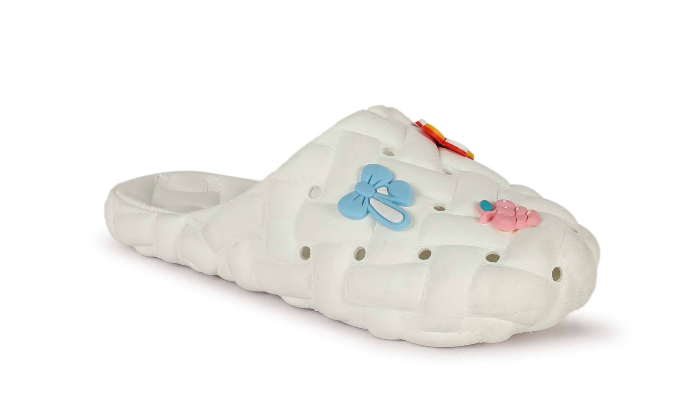     			Aadi White Women's Toe Covered Flip Flop