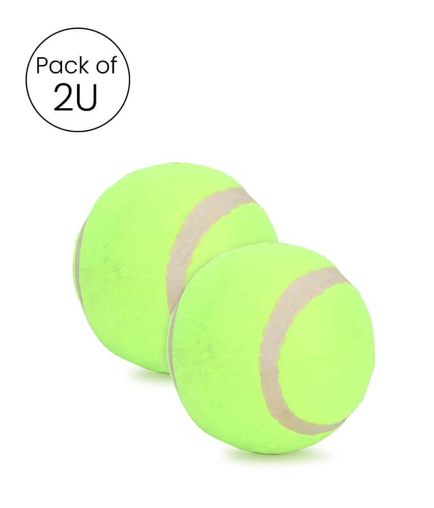 Green Rubber Cricket Ball ( Pack of 2 ) - Sports and Fitness Equipment | Buy online on ZillyBuy