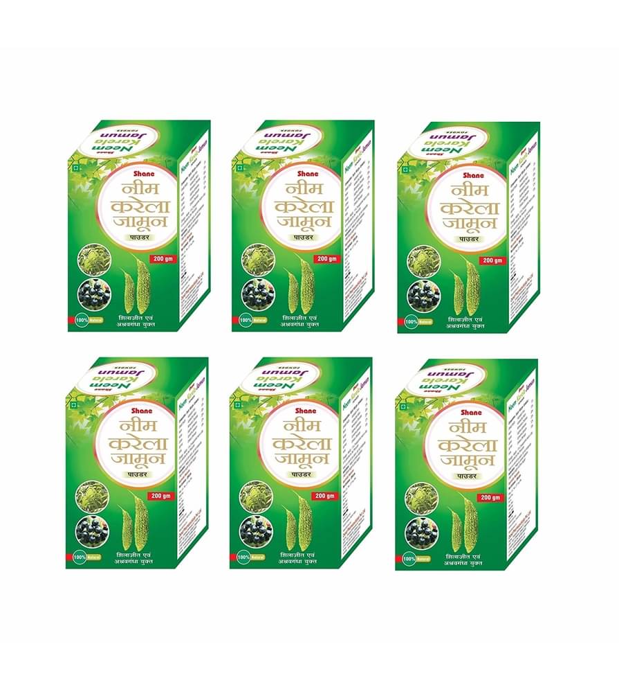     			G&G Pharmacy Shane Neem Karela Jamun Powder 200 Gm Pack of 6