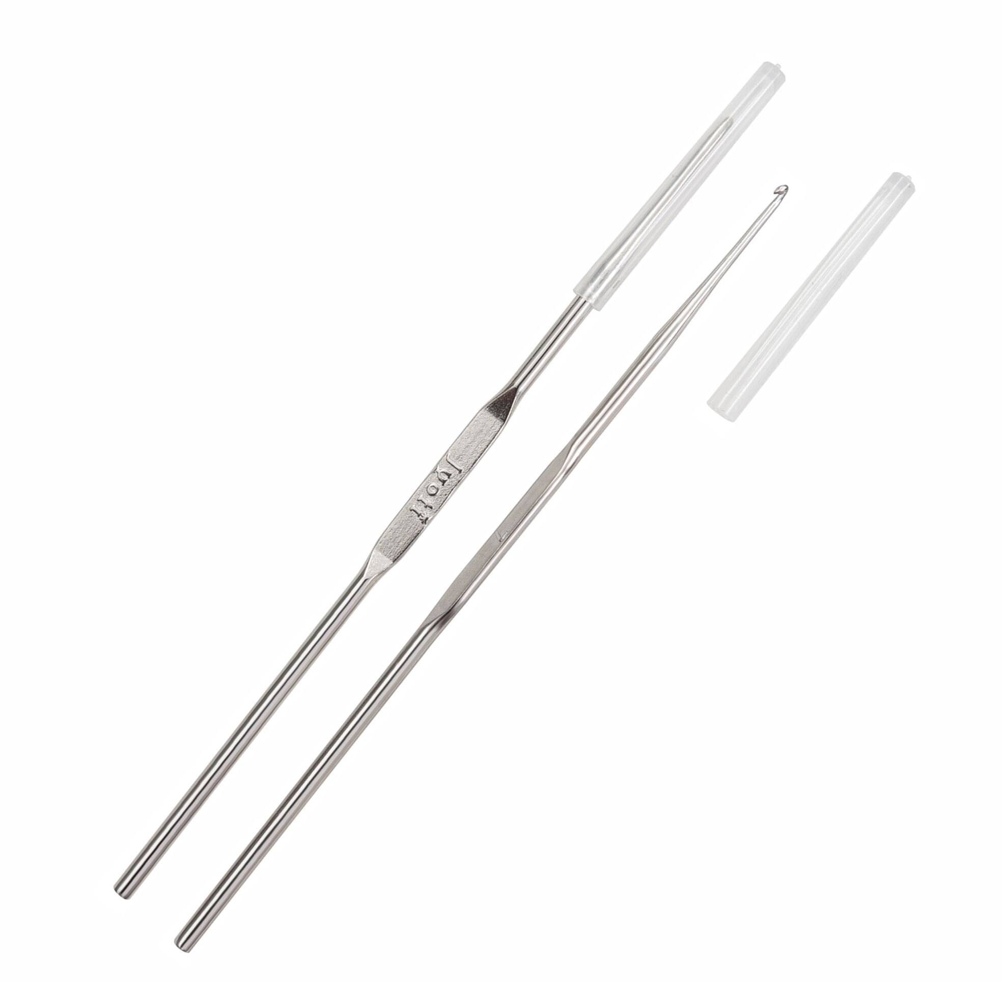     			Jyoti Crochet Hook Steel (Prime) for Thread Work, Hand Knitted Sewing DIY Craft Weaving Needle, Ideal for Sweaters, Purses, Scarves, Hats, 15551 (Silver, 5"/12cm of Size 4-8) - Pack of 2/20 pcs