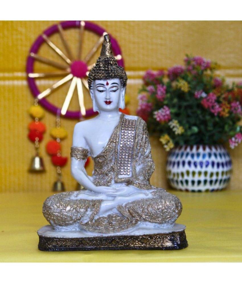 Miss Peach Samadhi Buddha Showpiece 24.5 cm - Pack of 1 Miss Peach Samadhi Buddha Showpiece 24.5 cm - Pack of 1