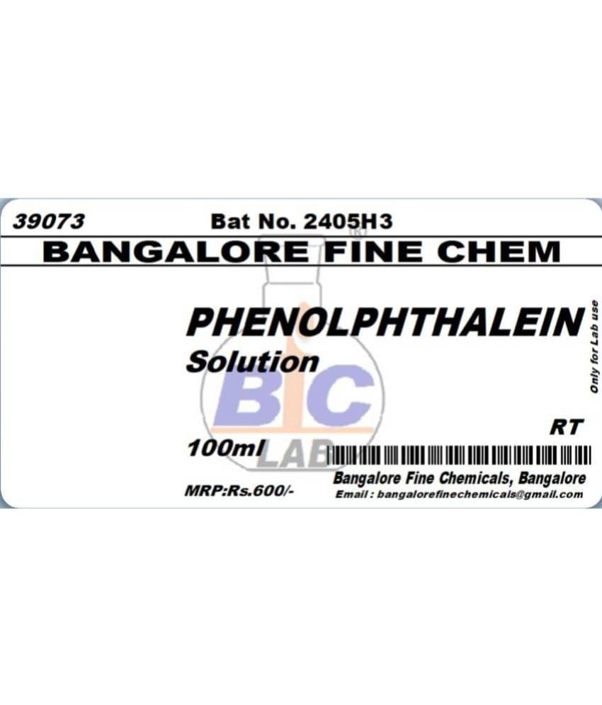     			PHE-NOL-/PHTHALEIN INDICATOR SOLUTION - 100ml