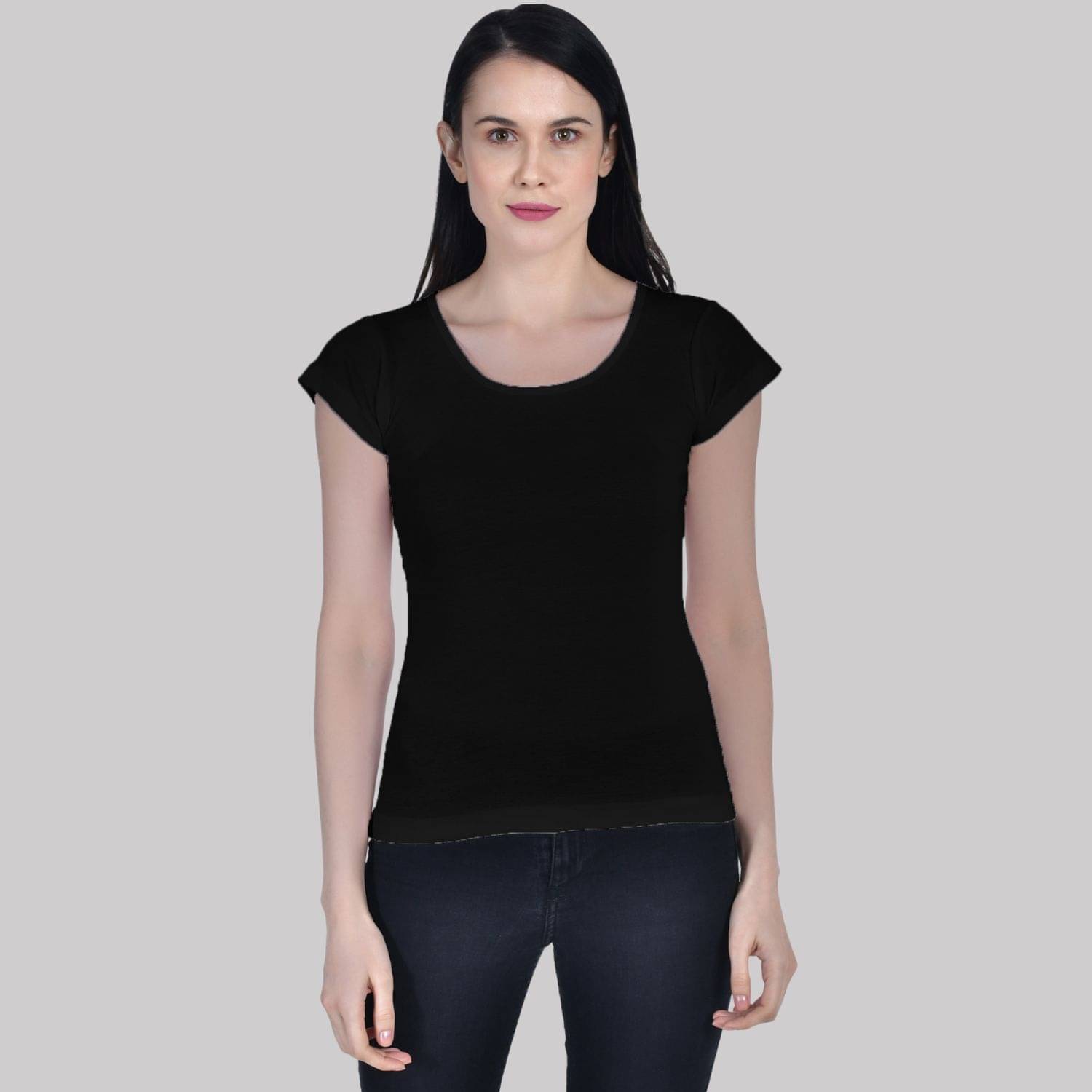     			AIMLY Cap Sleeve Cotton Camisoles - Black Single