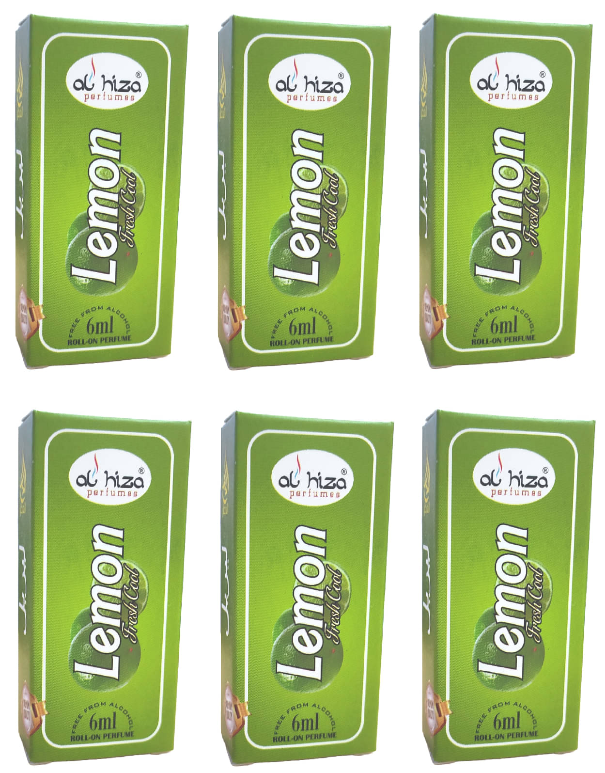     			Al Hiza Lemon Grass Non- Alcoholic Below 50ml Attar ( Pack of 6 )