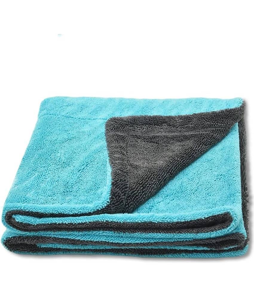 Auto Hub Blue 1200 GSM Drying Towel For Automobile ( Pack of 1 )