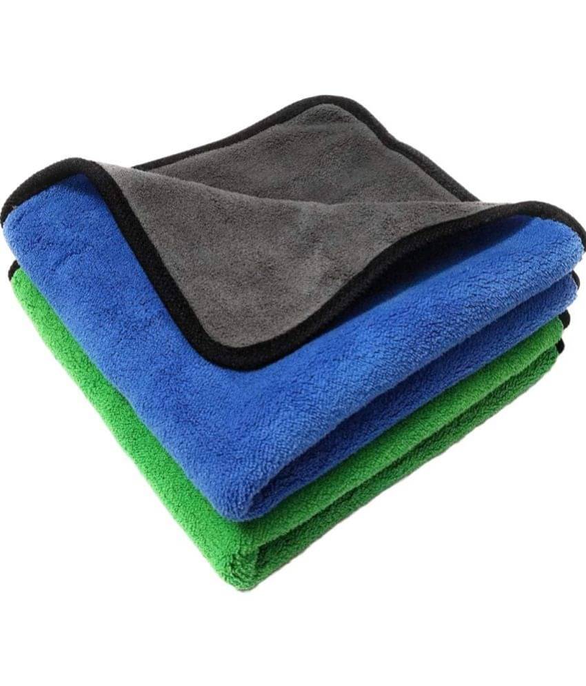     			Auto Hub Multicolor 800 GSM Drying Towel For Automobile ( Pack of 2 )