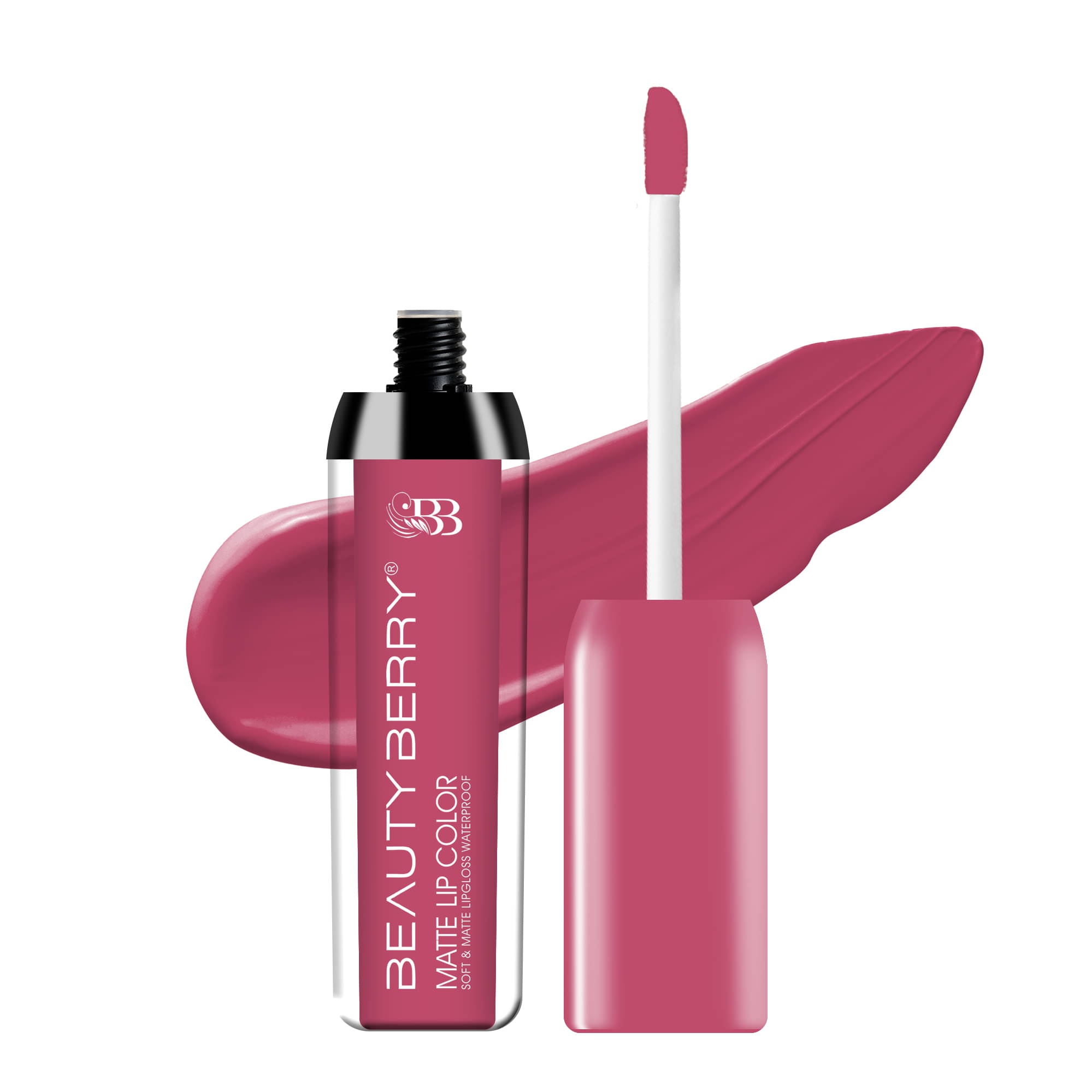     			Beauty Berry Soft & Matte Waterproof Lip Color Liquid Lipstick 4.5g, Barbie (Shade - 04)