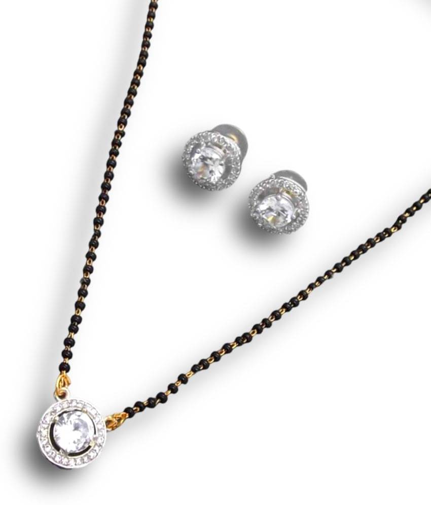     			Charms White Mangalsutra Set ( Pack of 1 )