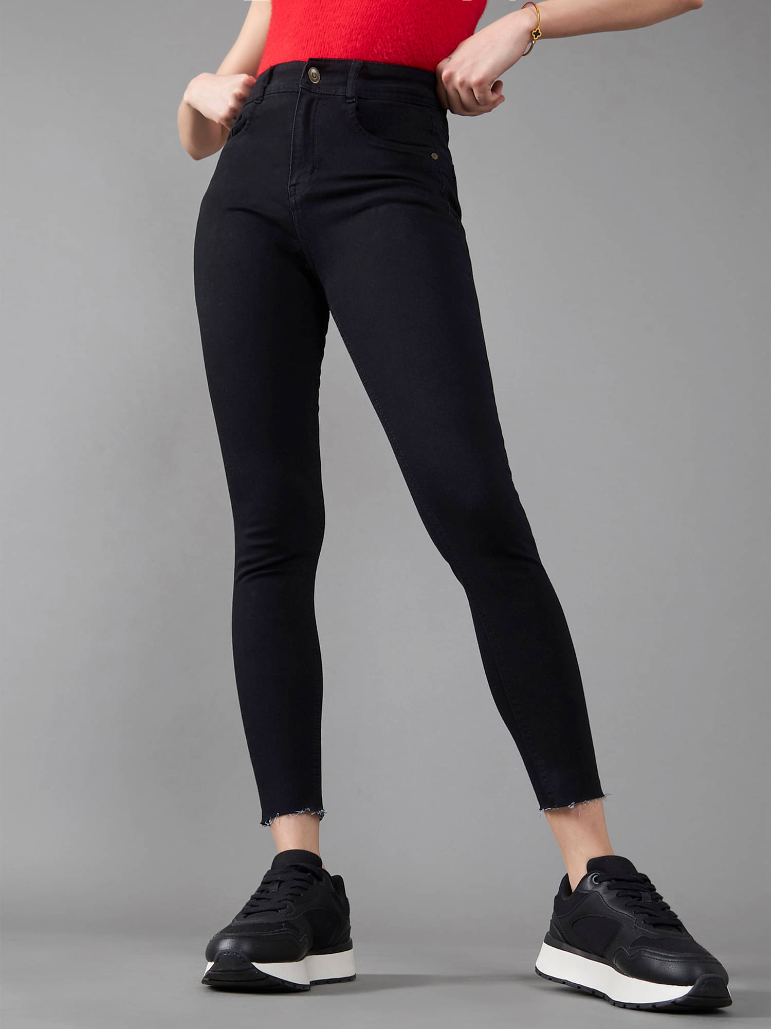     			Dolce Crudo - Black Denim Slim Fit Women's Jeans ( Pack of 1 )