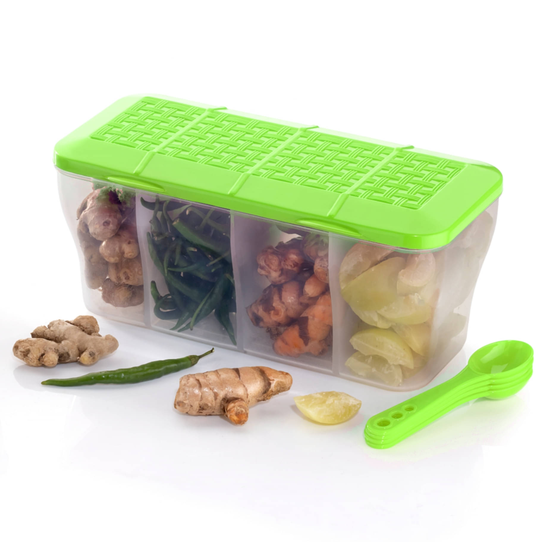     			FIT4CHEF Fridge Container PET Green Multi-Purpose Container ( Set of 1 )