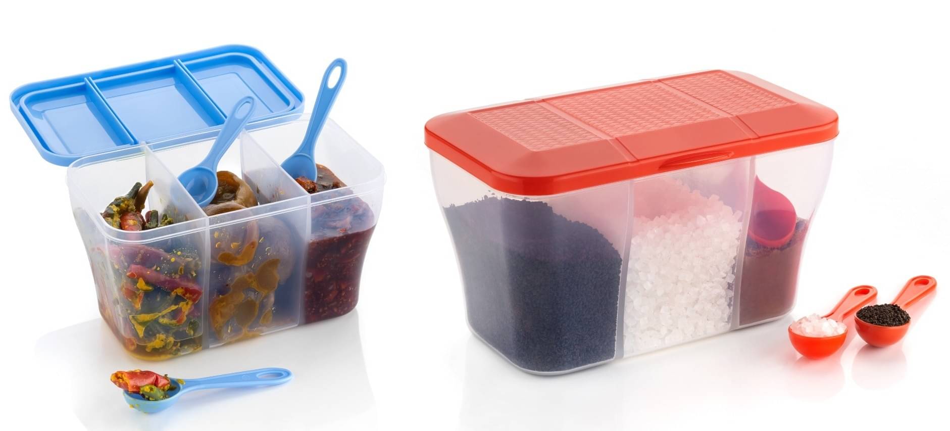     			FIT4CHEF Multi Purpose Box PET Multicolor Tea/Coffee/Sugar Container ( Set of 2 )