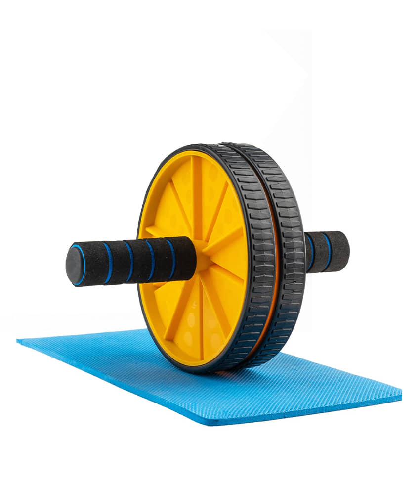 Ab Roller Set with Knee Mat for Gym Workout & Fitness Exercise (Pack of 1) - Sports and Fitness Equipment | Buy online on ZillyBuy