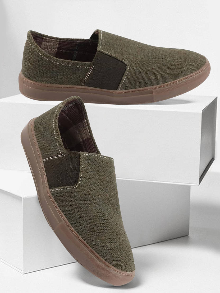     			Fausto NFST_KI-926_OLIVE Olive Men's Sneakers