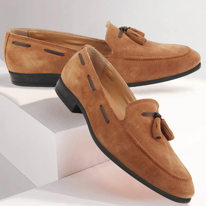     			Fausto Tan Men's Tassel