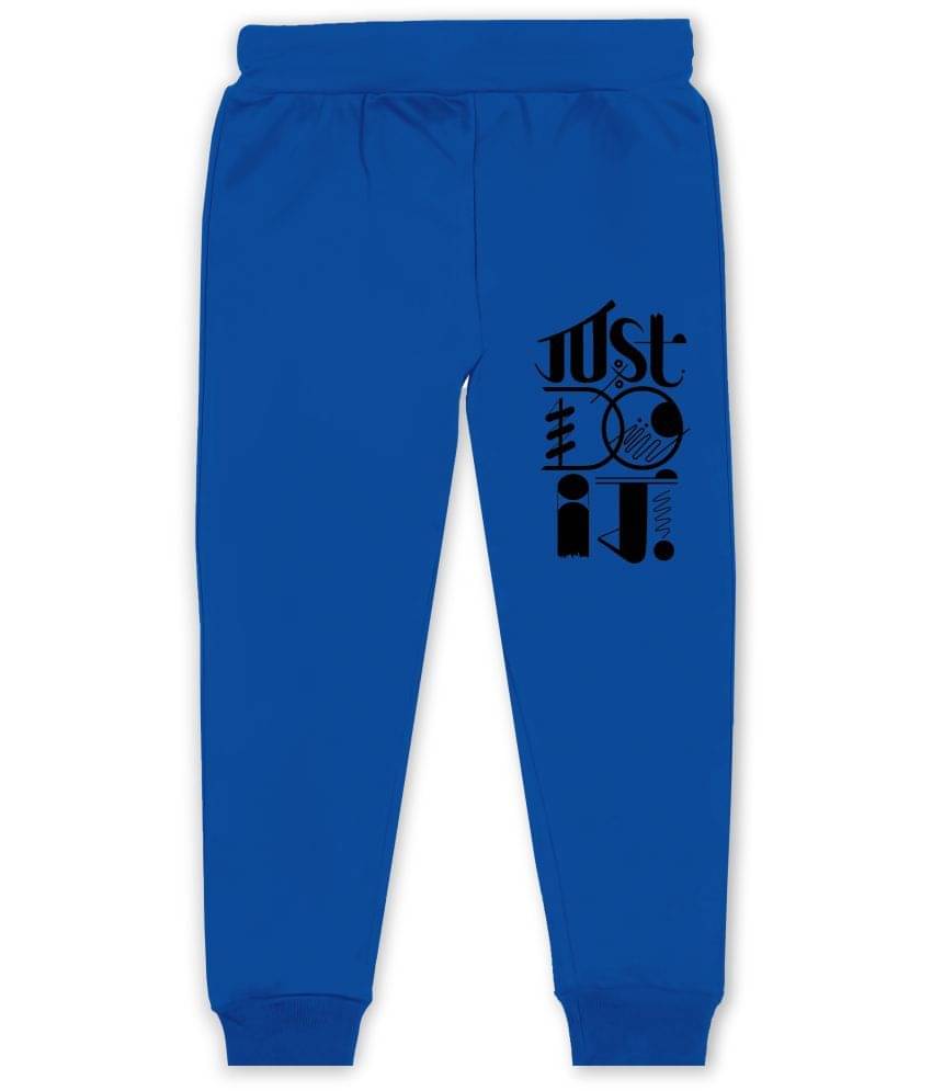     			J&JP Pack of 1 Boys Cotton Blend Trackpant ( Blue )