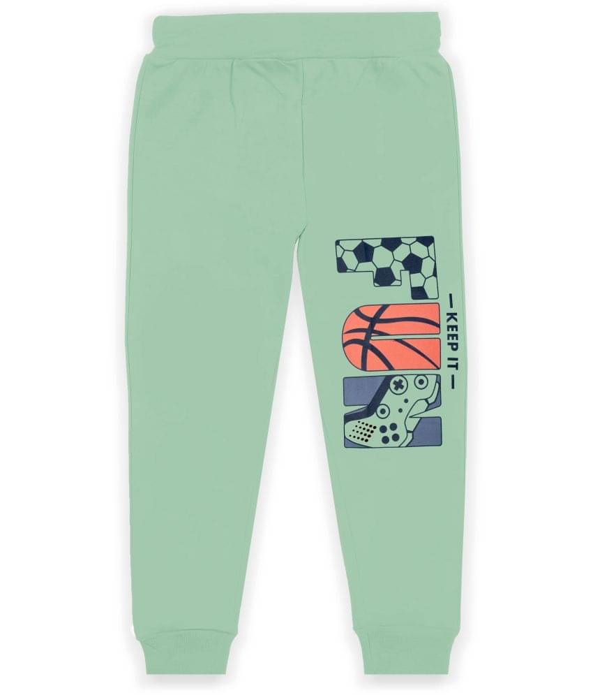     			J&JP Pack of 1 Boys Cotton Blend Trackpant ( Mint Green )