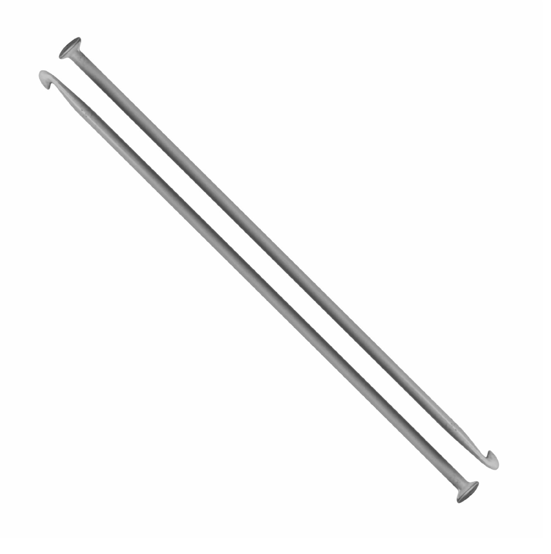     			Jyoti Crochet Hook Aluminium for Wool Work, Hand Knitted Sewing DIY Craft Weaving Needle, Ideal for Sweaters, Purses, Scarves, Hats, and Booties, 15755 (Silver, 10"/25cm of Size 11 / 3mm) - 5 Pieces