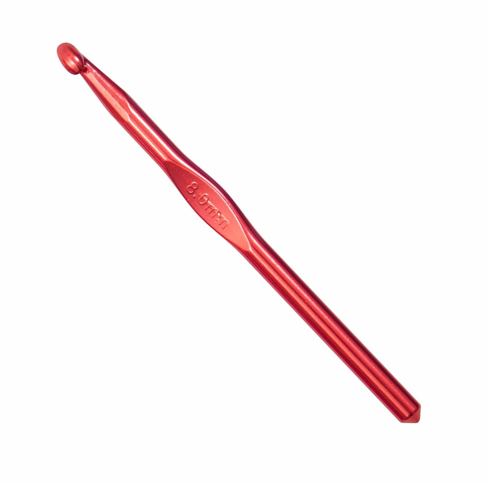     			Jyoti Crochet Hook Aluminium for Wool Work, Hand Knitted Sewing DIY Craft Weaving Needle, Ideal for Sweaters, Purses, Scarves, and Booties, 15807 (Colored, 6"/15cm of Size 0 / 8mm) - 10 Pieces