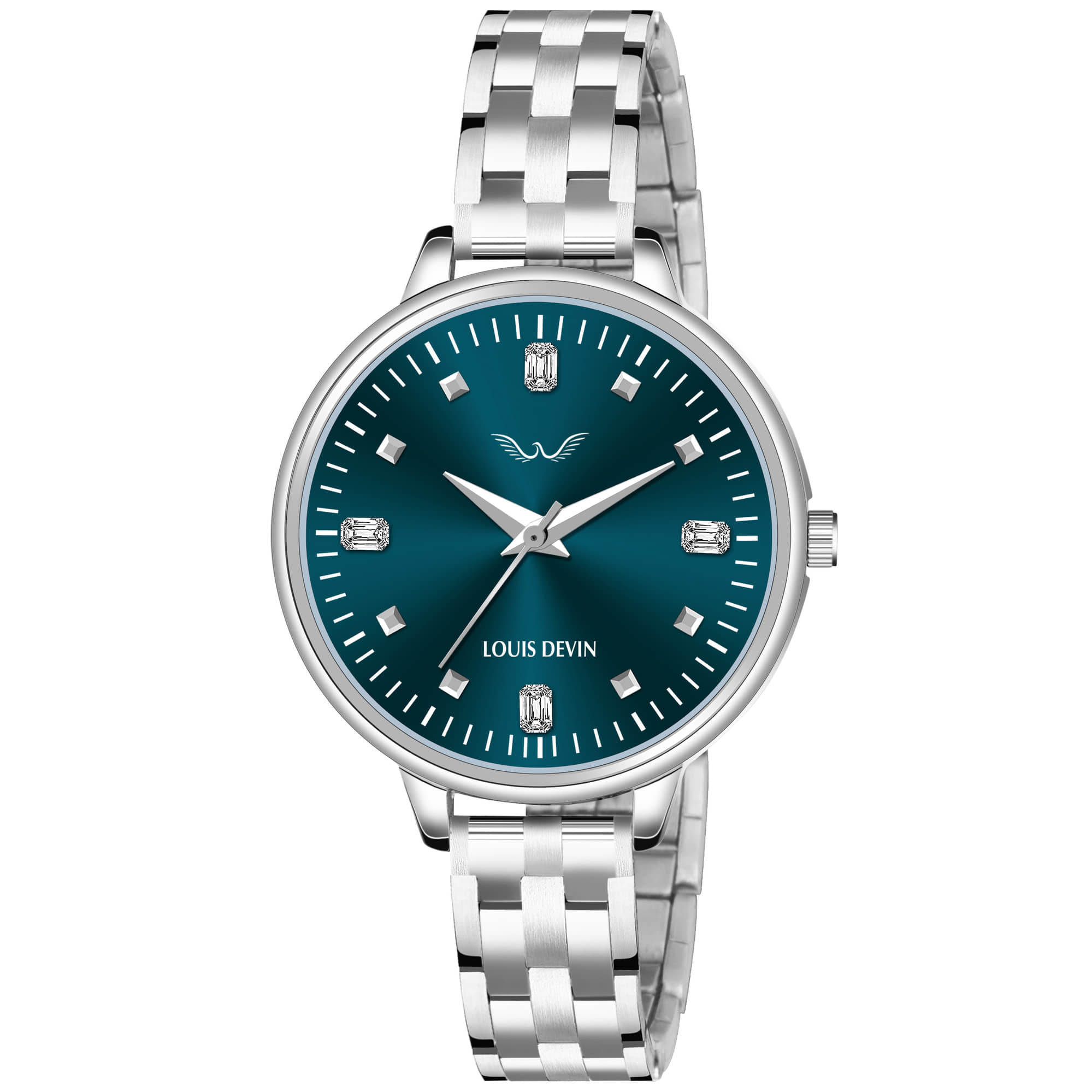 LOUIS DEVIN Silver Metal Analog Womens Watch