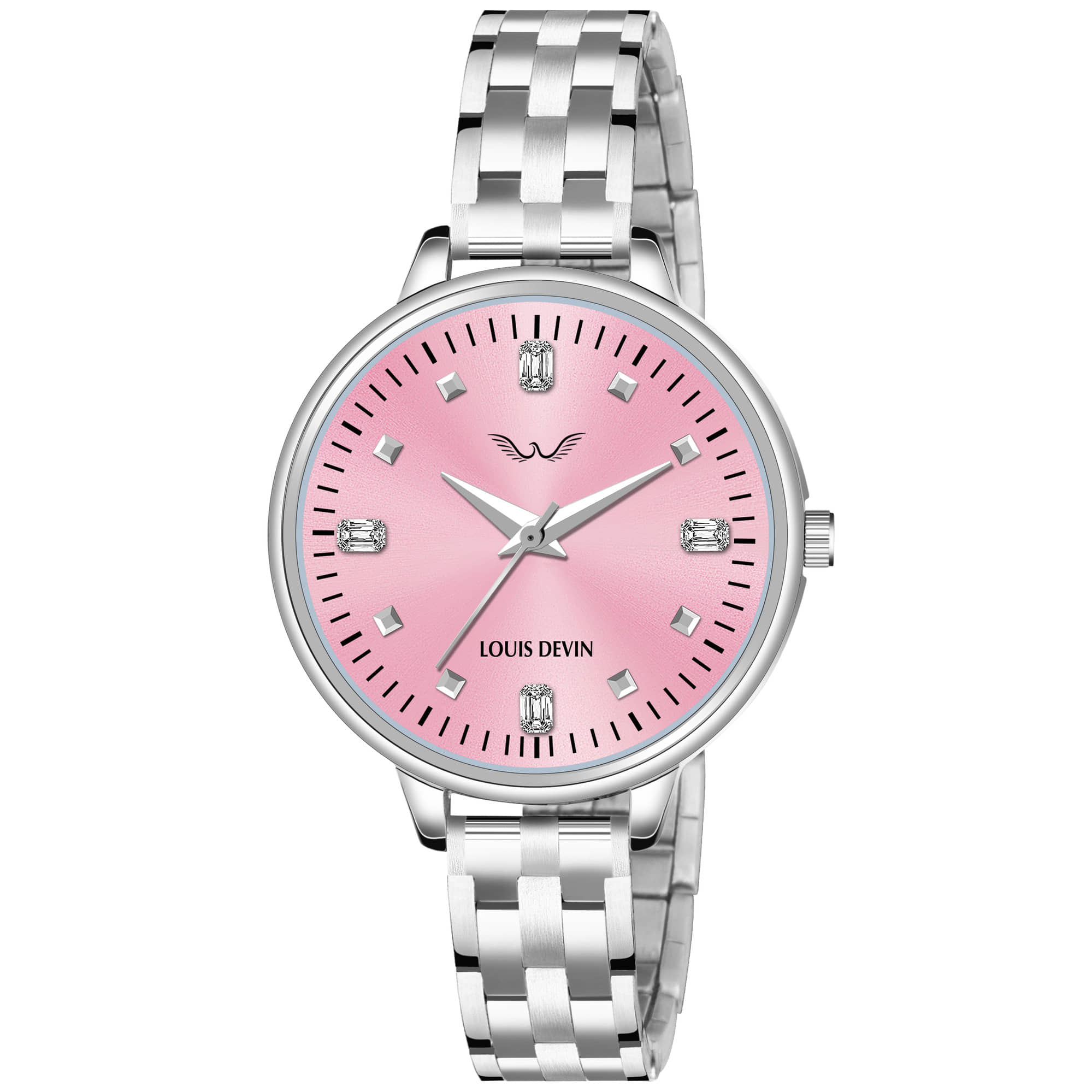 LOUIS DEVIN Silver Metal Analog Womens Watch