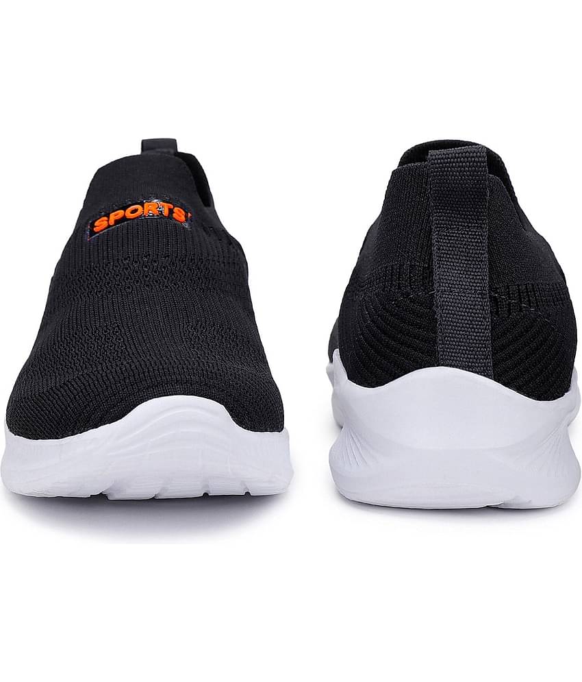 PENNEN Sports Walking Stylish Black Men's Slip-on Shoes