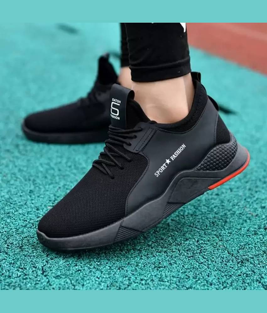 PENNEN Sports Walking Stylish Black Men's Outdoor Shoes