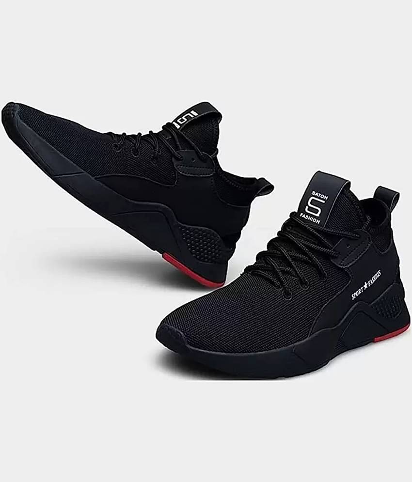 PENNEN Sports Walking Stylish Black Men's Outdoor Shoes