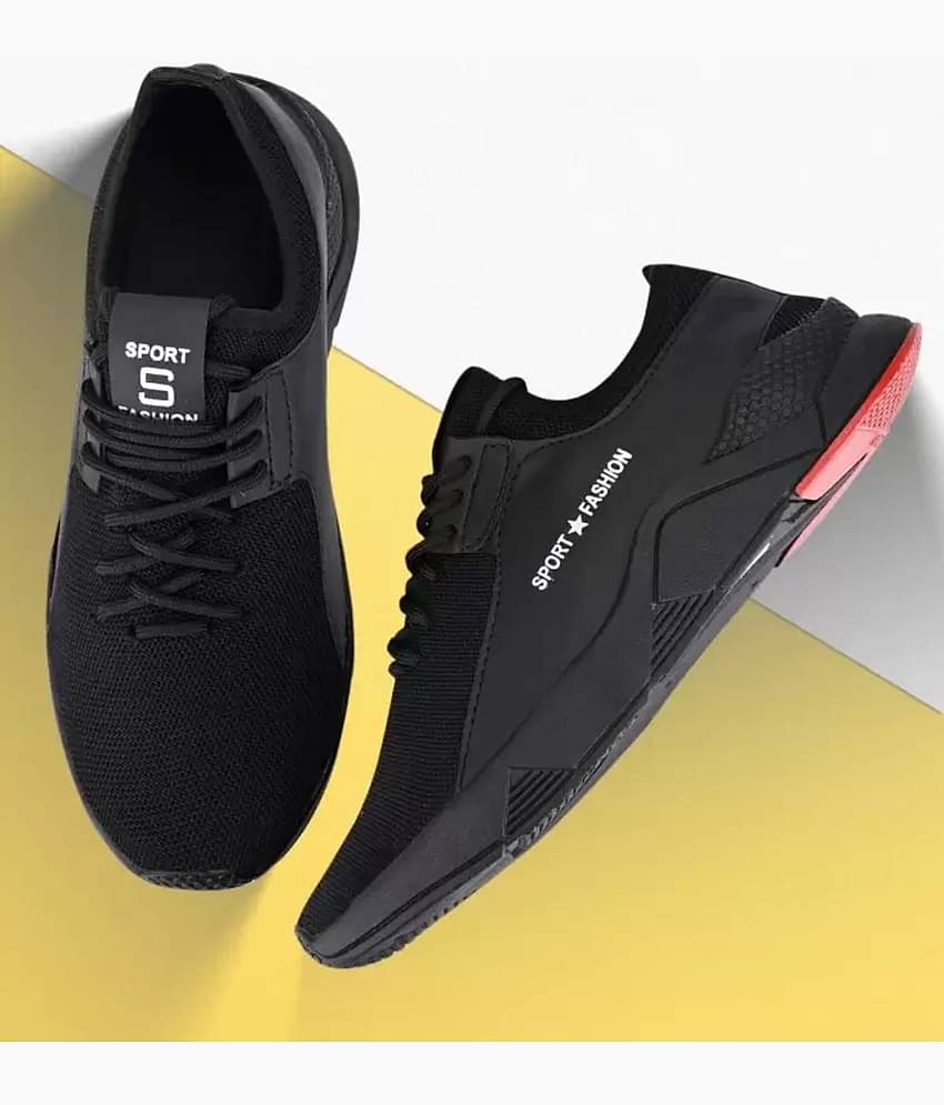 PENNEN Sports Walking Stylish Black Men's Outdoor Shoes