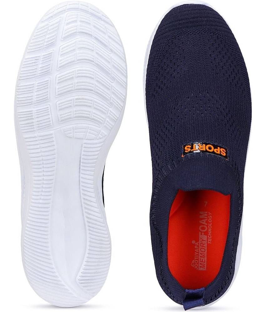 PENNEN Sports Walking Stylish Navy Men's Slip-on Shoes