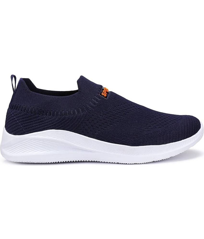 PENNEN Sports Walking Stylish Navy Men's Slip-on Shoes