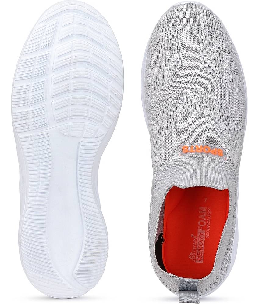 PENNEN Sports Walking Stylish Off White Men's Slip-on Shoes