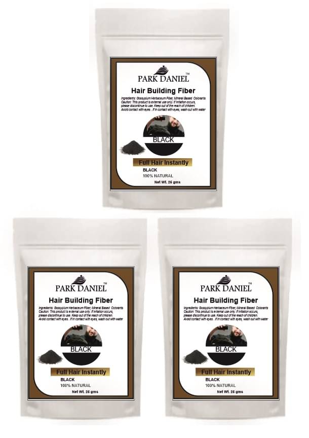 Park Daniel Hair Building Fibers Instant Fuller Hair 25 gm Pack of 3     			Park Daniel Hair Building Fibers Instant Fuller Hair 25 gm Pack of 3