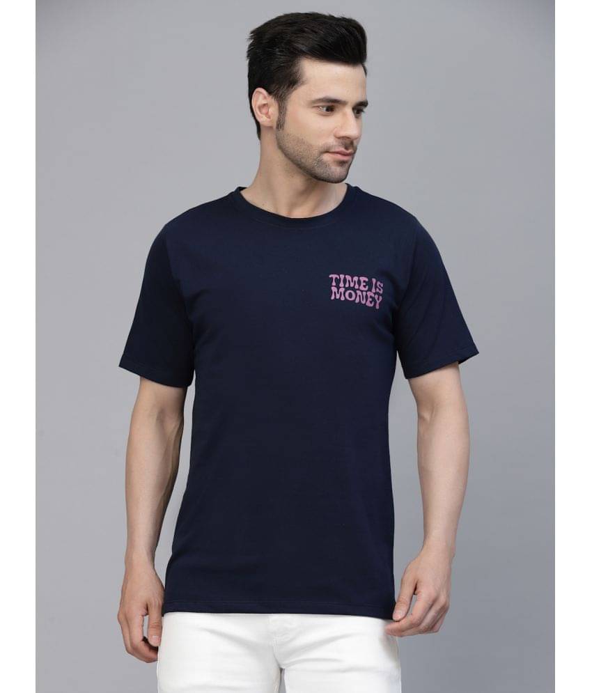     			Rigo Pack of 1 Cotton Oversized Fit Men's T-Shirt ( Blue )